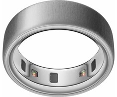 Išmanusis žiedas Oura Ring 4 | 7 dydžio, šlifuoto sidabro spalvos