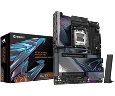 Pagrindinė plokštė GIGABYTE X870E A MASTER X AM5 4xDDR5 2xSATA 5xM.2