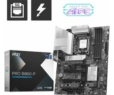 Pagrindinė plokštė MSI PRO B860-P | Procesorių šeima Intel | Procesoriaus lizdas LGA1851 | DDR5 | Palaikomos standžiojo disko sąsajos SATA, M.2 | SATA jungčių skaičius 4