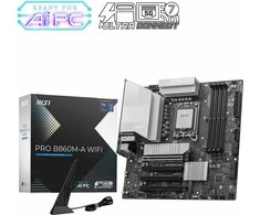 Pagrindinė plokštė MSI PRO B860M-A WIFI | Procesorių šeima Intel | Procesoriaus lizdas LGA1851 | DDR5 | Palaikomos standžiojo disko sąsajos SATA, M.2 | SATA jungčių skaičius 4