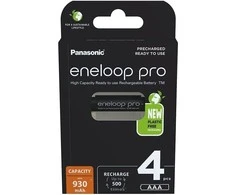 Panasonic Eneloop Pro AAA 900 mAh -akkuparistot, 4 kpl pakkaus