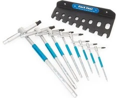 Park Tool Parkavimo įrankis THH-1 8 dalių šešiakampių raktų rinkinys, T formos rankena