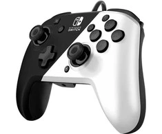 PDP Nintendo Switch Faceoff Deluxe Controller + Audio - Juodas &amp; Baltas