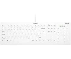 Contour Design Contour Active Key QuickClean Medical Klaviatūra Removable Cover Full-Size su laidu Baltas PN C8112, Full-size (100%), su laidu, USB, Scissor key switch, QWERTY, Baltas