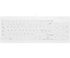 Contour Design Active Key Contour QuickClean Medical Klaviatūra IP68 Compact su laidu Baltas PN C7012, su laidu, USB, Scissor key switch, QWERTY, Baltas