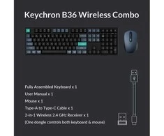 Pelė Keychron BM24-C61 PAW3212 Metal pilka