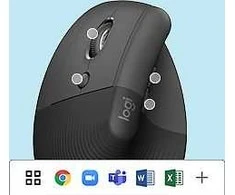 Pelė Logitech Lift -hiiri, musta, vasenkätinen
