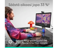 Pelė LOGITECH MX Master 4 for Mac - Baltas Sidabrinis - BT - EMEA28i-935