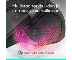 Pelė LOGITECH MX Master 4 for Mac - SPACE Juodas - BT - EMEA28i-935