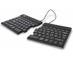 R-Go Tools Ergonomic klaviatūra R-Go Split Break with break software, ergonomic split klaviatūra, QWERTY (NORDIC), Bluetooth, juodas, Wireless, Bluetooth, Scissor key switch, QWERTY, Juodas