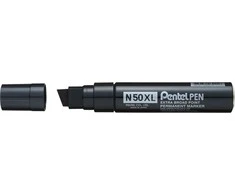 Pentel nuolatinis žymeklis N50XL-A juoda nuožulnus 8-15,4 mm PENTEL