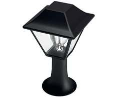 Stalp pentru iluminat exterior Philips Alpenglow, 1xE27, max 60W, IP44 ,302x174mm, Negru
