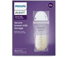 „Philips Avent“ – motinos pieno laikymo maišeliai, laikymas, iš anksto sterilizuoti, 25 maišeliai