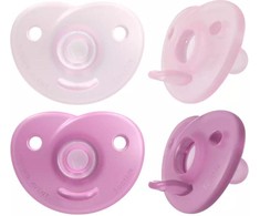 Philips Avent Soothies čiulptukai 100% silikonas 0-6 mėn. Girl 2U
