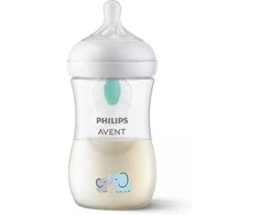 Philips Avent SCY673/81 Natural Response AirFree buteliukas kūdikiui, 260 ml, dramblys
