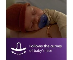 Philips Avent Soothie rauhoittava tutti, 0–6 kk, sininen, 2 kpl