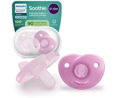 Philips Avent Soothie rauhoittava tutti, 0–6 kk, vaaleanpunainen, 2 kpl