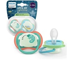 Philips Avent čiulptukas „Ultra Air Night 6-18M“ (2 vnt.) berniukams SCF376/28 SCF376/28 (8720689042512)