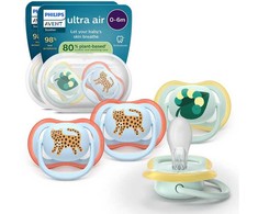 Philips Avent Ultra Air tutti, 0–6 kk, 4 kpl, vaaleanvihreä/vaaleansininen
