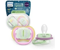 Philips Avent Ultra air yötutti, 6–18 kk, 2 kpl, pinkki/vaaleanvihreä