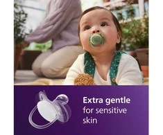 Philips Avent Ultra Soft tutti, 6–18 kk, 4 kpl, beige/vaaleanvihreä