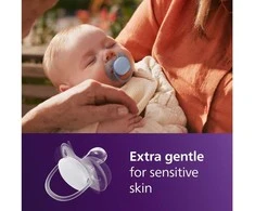 Philips Avent Ultra soft soother, 6-18m, Pilkas/Žalias