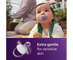 Philips Avent - Ultra soft soother, 6-18m, violetinė and pink
