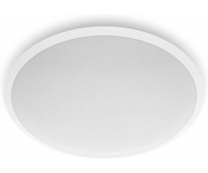 Lubinis šviestuvas Plafoninis LED šviestuvas PHILIPS CAVANAL, 12 W, 2700 K, 1200 lm, IP44, dimer., baltos sp., Ø25 cm
