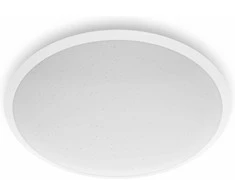 Lubinis šviestuvas Plafoninis LED šviestuvas PHILIPS CAVANAL, 12 W, 2700 K, 1200 lm, IP44, dimer., baltos sp., Ø25 cm