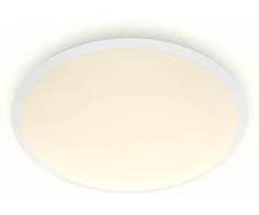 Lubinis šviestuvas Plafoninis LED šviestuvas PHILIPS CAVANAL, 12 W, 2700 K, 1200 lm, IP44, dimer., baltos sp., Ø25 cm