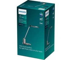 Philips LED Schreibtischleuchte Einstein 15W, 2800K-5100K, baltas