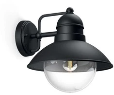 Outdoor wall lamp PHILIPS HOVERFLY, IP44 1xE27, max 60 W, 22.2x24.8x22.4cm