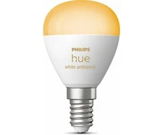 Signify „Philips Hue“ baltas „Ambic“ šviestuvas. E14 blizgančios lemputės, vienkartinis pakuotės dydis 470 lm
