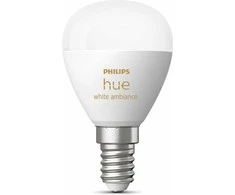 Signify „Philips Hue“ baltas „Ambic“ šviestuvas. E14 blizgančios lemputės, vienkartinis pakuotės dydis 470 lm