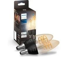 Philips Hue E14 WA 4,6W kaitinimo žvakė, 2 pak
