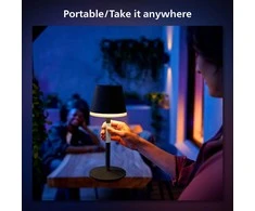Philips Hue Go nešiojama stalinė lempa, juoda