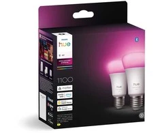 Philips Hue WCA 1100 A60 2P EU | E27 | 8.1 W | Baltas and colour light | Bluetooth and Zigbee
