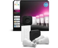 „Philips Hue Bridge Pro“ + 3 x E27 + šviesos reguliatorius