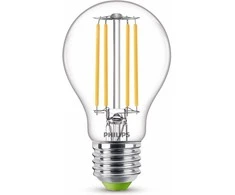 „Philips“ itin efektyvi LED lemputė, E27, 3000 K, 485 lm, skaidrus paviršius
