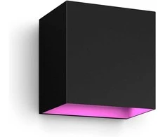 Sieninis šviestuvas Philips Hue WCA Resonate Outdoor Downward Wall Lantern, Juodas | 8 W | 2000-6500 Hue Baltas Color Ambiance