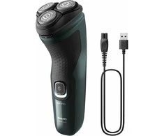 Barzdaskutė Rotacinis Skustuvas - Philips X3052/00 PowerCut System Juodas, Žalias