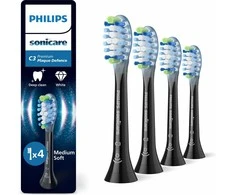4 dalių šepetėlių galvučių pakuotė Philips Sonicare Premium Plaque Defence HX9044/88