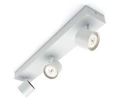 Sieninis šviestuvas „Philips Star MyLiving 3 WarmGlow Baltas“.
