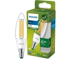 Philips LEMPUTĖ LED E14 B35 2.3W 3000K 485LM FIL