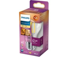 LED lemputė PHILIPS, A60, E27, 5,9 W, 806 lm, 2200–2700 K