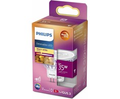 Philips Warm Glow LED MR16 prožektorius, 12V, GU5.3, 2200-2700K, 345 lm