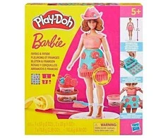 PLAY-DOH Barbie Kukat ja hapsut, muovailuvahasetti