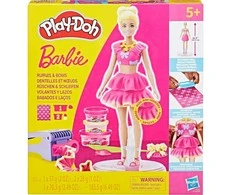 Barbės raukinukų ir kaspinėlių rinkinys PLAY-DOH Barbie