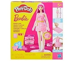 „Play-Doh Barbie“ dizainerių lėlės – širdelės ir plaukai