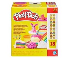 PLAY-DOH Mielikuvitus muovailuvahasetti, 18 purkkia